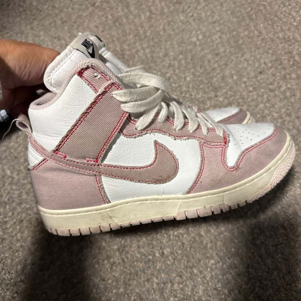 Nike Dunk High 1985 Barely Rose Denim DQ8799-100 size 7.5